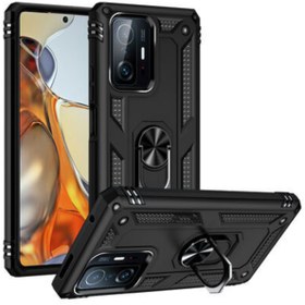 Resim LoopCase Xiaomi Redmi Note 11 Pro Kılıf Kamera Lens Korumalı Yüzüklü Mıknatıslı Standlı Zırh Lüx Kapak 