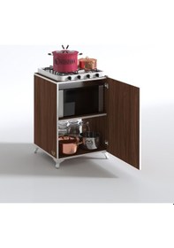 Resim Kenzlife ocak dolabı ahunaz cvz 85*60*56 hazır mutfak klasik set üstü ocak için arkalıksız 