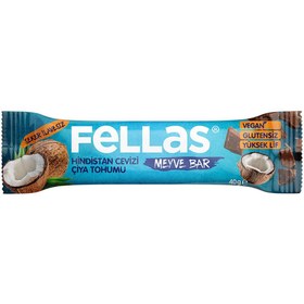 Resim Fellas meyve bar - chialı ve hindistan cevizli 40g 
