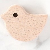 Resim Loren Crafts Kuş Figürlü Ahşap Boncuk 