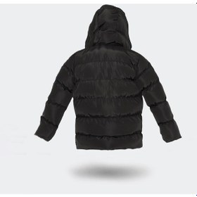 Resim Slazenger NEONS Çocuk Kapüşonlu Şişme Siyah Mont & Kaban 