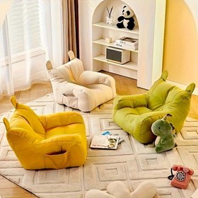 Resim Süper Yumuşak Karikatür Kedi Kanepe ve Köpek Kavşağı Mat - Rahat Tüm Mevsimler Evcil Hayvan Mobilyası, Çıkarılabilir, Dayanıklı Polyester, Peluş Dolgulu, Evcil Hayvan Kanepe, Köpek Kavşağı Rahatlığı, Eğlenceli Tasarım, Kolay Çıkarılabilir Kapak 