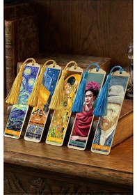 Resim Sanatsal Tablo Temalı Metal Kitap Ayracı Van Gogh- Gri Şapkalı Otoportre 