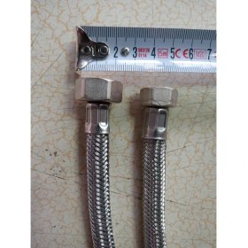 Resim Drl Hirdavat 1 Adet 6 mt Çelik Örgülü 1/2x3/8 Bağlantı Hortumu Rekorlu 