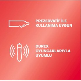 Resim Durex Çilek Hazzı 50 Ml Jel + Kırmızı Deri Göz Maskesi + Hediye 