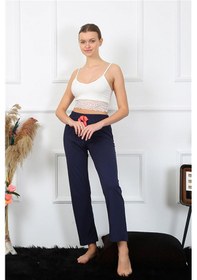 Resim Akbeniz Kadın Pamuklu Alt Pijama 27468 - XL Lacivert 