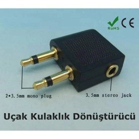 Resim UÇAK KULAKLIK GİRİŞİ ÇEVİRİCİ DÖNÜŞTÜRÜCÜ 