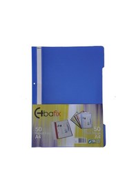 Resim Bafix Telli Dosya Plastik A4 50li Mavi 