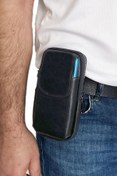 Resim Lederax Hakiki Deri Telefon Bölmeli Bel Ve Göğüs Çantası 