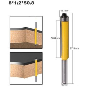 Resim Youmex Ahşap İşleme Uçları: Uzun Tip 8 Saplı Rolmatalı Kenar Düzeltici, Tahta Freze Ve Kesim Aracı 8 1/2 50.8 