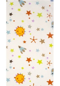 Resim Sevi Bebe Organik Müslin Battaniye 120X100 Cm Uzay Çok Renkli 