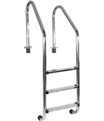 Resim Waterfun Standart Seri Havuz Merdiveni 304 Aisi 3 Basamaklı 