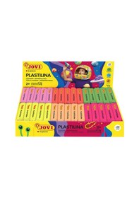 Resim Jovı 70f 50gr Kurumayan Oyun Hamuru Neon 5 X 6 Renk - 30'lu Kutu Rengarenk 