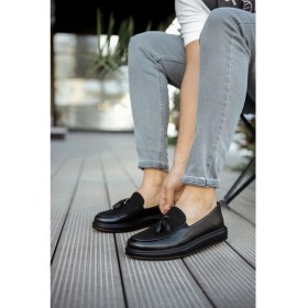 Resim Chekich CH002 - Cst Loafer Pelle Erkek Ayakkabı Sıyah 