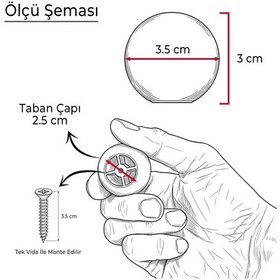 Resim Sert Plastik Düğme Yuvarlak Top Bakır Dolap Mobilya Mutfak Dolabı Çekmece Kulbu Kulpu Kulplar 