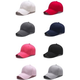 Resim Tek Renk Spor Şapka 