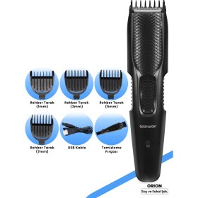 Resim Goldmaster GM-8195 Orion Şarjlı Saç Sakal Tıraş Makinesi 