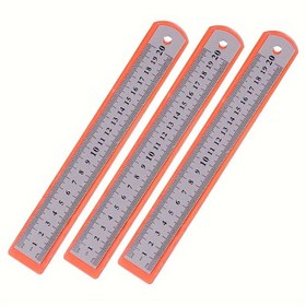 Resim Paslanmaz Çelik Cetvel 15cm 20cm 30cm Cetvel Düz Kenar Kalınlığı 0.5mm 