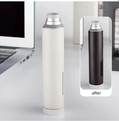 Resim Dashanshop Gradient White Ahşap Renk Değiştiren Portatif Sıcaklık Kontrollü Ev Ve Araç İçin Sigara Külü 