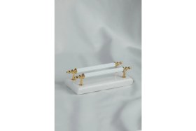 Resim Meralp Tasarım Beyaz Mermer Peçetelik 