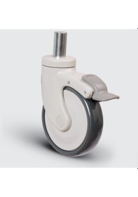 Resim EC03MBT125F Döner Pim Bağlantılı Frenli Plastik Maşalı 