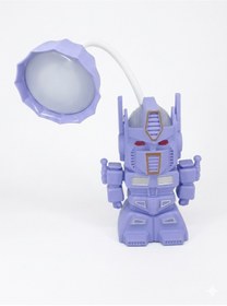 Resim Genel Markalar Işıklı Şarjlı Kalemtraşlı Robot Masa Lambası MAVİ 
