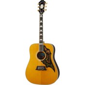 Resim Epiphone Masterbilt Excellente Elektro Akustik Gitar (Antique Natural Aged Gloss) 