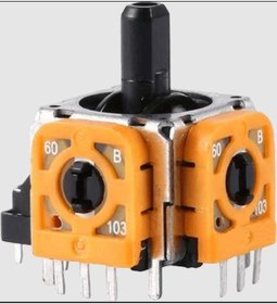 Resim Konsol İstasyonu 1 Adet Orijinal Turuncu Analog Motor 10 Kohm Playstation ve Xbox Uyumlu 