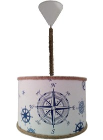 Resim Genel Markalar Halatlı Pusulalı Denizci (CD - 4105) Çocuk Odası Genç Ve Bebek Odası Avize Aydınlatma Sarkıt Abajur 