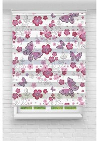 Resim Perdecizade Enxboy Kelebekler Dijital Baskılı Zebra Perde-cocuk Odası-stor Perde Tyc6d20c0903b6b5bd81b8100 Renkli 