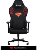 Resim Exvega Andromeda Superman Masajlı Oyuncu Koltuğu Dokuma Kumaş 