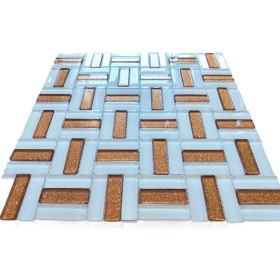 Resim MozaiKristaL Mutfak, Banyo, Havuz, Zemin, Duvar ve Tüm Yüzeyleri Için Kristal Mozaik. Cam Ebatı: 15X48 Mm. File Ölçüsü: 30X30CM. (1 Kutu=1m2 Fiyatıdır ) 