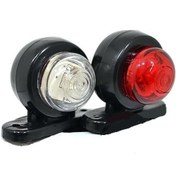 Resim Mini Takoz Tek Ledli 12v-24v Kırmızı-Beyaz 