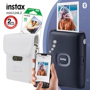 Resim Fujifilm Instax Mini Link 2 Uzay Mavisi Akıllı Telefon Yazıcısı ve Çantalı Hediye Seti 3 Fujifilm