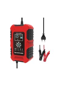 Resim Fastbuy Foxsur 10a 12v 7-segment Motosiklet/araç Akıllı Şarj Cihazı Kırmızı 