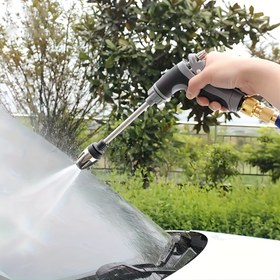 Resim 1 Adet Çok Modlu Yüksek Basınçlı Araba Yıkama Köpük Tabancası - Ayarlanabilir Nozul, Uzun Saplı, Köpük Topu ve Basınçlı Sprey Şişesi Dahil, Bahçe ve Çim Sulamaya Uygun, Araba Yıkama Malzemeleri 
