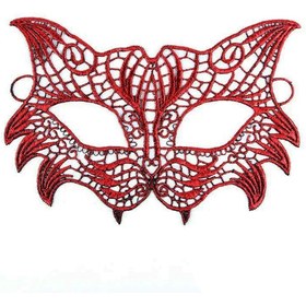 Resim shopwave Kırmızı Dantel Masquerade Maskesi 8 No (5047) 