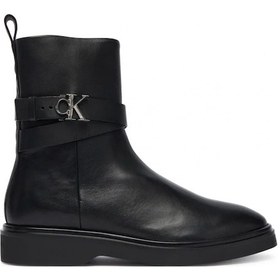 Resim Calvin Klein Metal Logolu Bilek Boy Kadın Siyah Bot Hw0hw02663-beh Siyah 