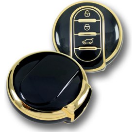 Resim Babikamium Mini Cooper, Countryman F Serisi Siyah Oto Anahtar Kumanda Kabı Kılıf Oto Anahtarlık 