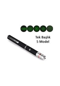 Resim Yeşil Lazer Pointer 500 Mw 15 Km Etkili Tek Başlık 5 Model 4434 