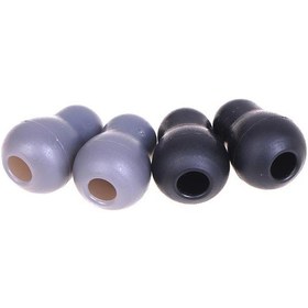 Resim Siyah 2 Yedek Yumuşak Silikon Kulak Tıkacı Kulak İpuçları Kulaklıklar Littmann Stetoskop 