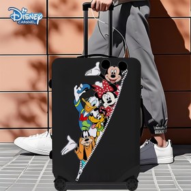 Resim Bir Parça Bagaj Koruyucu Kılıf (Bagaj Dahil Değil), Disney Karakterleri Zipper'dan Çıkarılan Etkileşimli Tasarımlarla, Yıkanabilir ve Katlanabilir, Şok Geçirmez, Harika Seyahat Eşyası, Seyahat Arkadaşınız. 