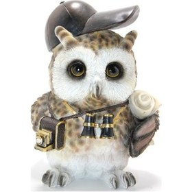 Resim Steampunk Polyester Baykuş Figürü Model 2 