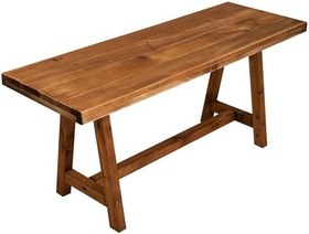 Resim Masif Ahşap Bank Bench 100 cm 