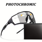 Resim FOTOCHROMİK Gözlükler - Renkli Detaylarla Şık Siyah Çerçeve, Açık Hava Aktiviteleri İçin UV400 Lensler, Bisiklet, Koşu, Balıkçılık, Yürüyüş İçin İdeal, Tüm Mevsimler İçin Kullanım, Açık Hava Ekipmanı | Şık Çerçeve | Dayanıklı Gözlükler 