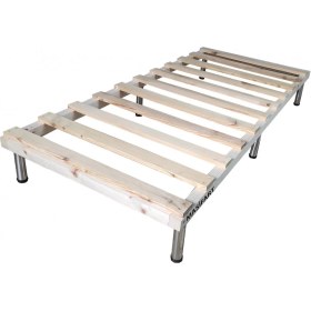 Resim Masifart Tek Kişilik Ahşap Somya Karyola 90X200 