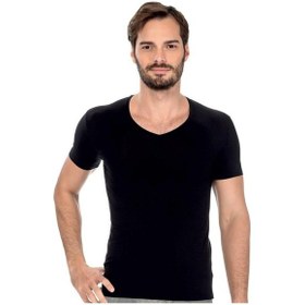 Resim Özkan Underwear Özkan Erkek Modal V Yaka Kısa Kol Atlet 11143 