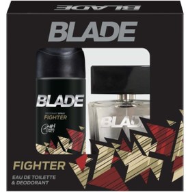 Resim Blade Fighter Erkek Parfüm Seti Edt 100ml + 150ml Deodorant Men Kofre Set 