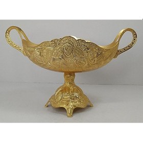 Resim Sena Altın Rengi Kaideli Dışı Ve İçi Kabarma Desenli Gravürlü Gondol 