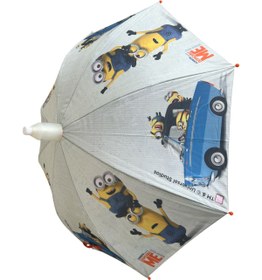 Resim Saule Renkli PVC Kılıflı 8 Telli Yarı Otomatik Çocuk Şemsiyesi 
